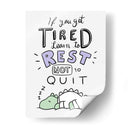 Aprende a descansar, no a rendirte - Maita San | Cuadro decorativo de Canvas Lab