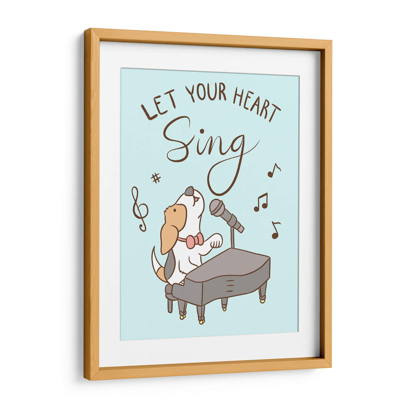 Deja que tu corazón cante - Maita San | Cuadro decorativo de Canvas Lab