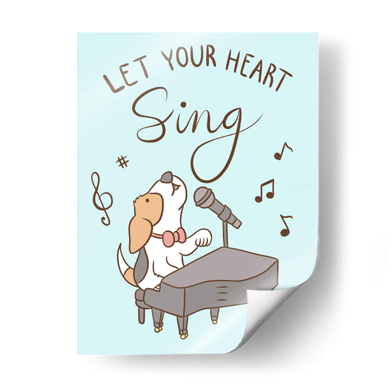 Deja que tu corazón cante - Maita San | Cuadro decorativo de Canvas Lab