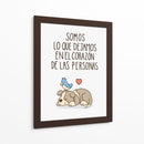 Somos lo que dejamos en el corazón de las personas - Maita San | Cuadro decorativo de Canvas Lab