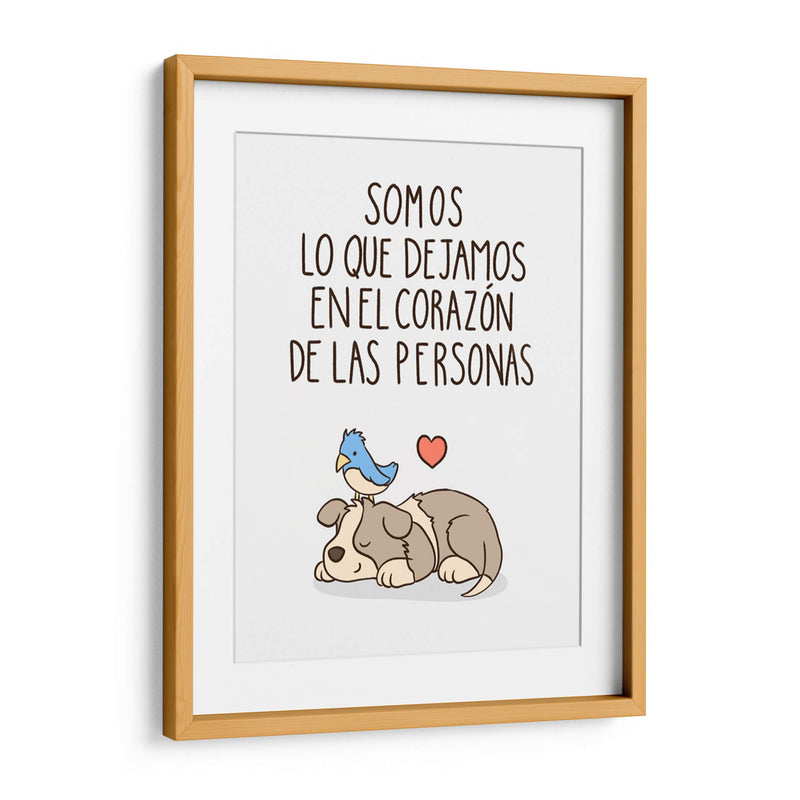 Somos lo que dejamos en el corazón de las personas - Maita San | Cuadro decorativo de Canvas Lab