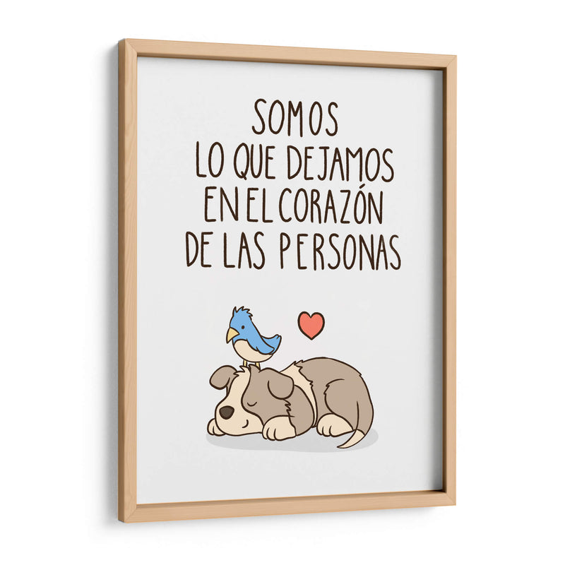 Somos lo que dejamos en el corazón de las personas - Maita San | Cuadro decorativo de Canvas Lab