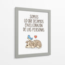 Somos lo que dejamos en el corazón de las personas - Maita San | Cuadro decorativo de Canvas Lab