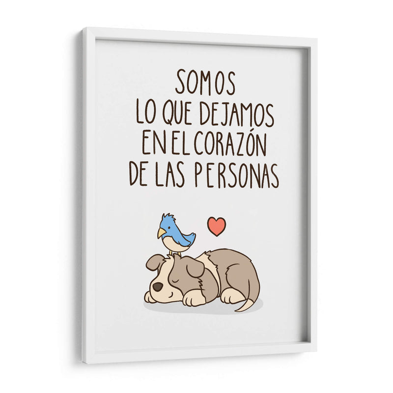 Somos lo que dejamos en el corazón de las personas - Maita San | Cuadro decorativo de Canvas Lab