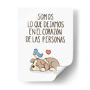 Somos lo que dejamos en el corazón de las personas - Maita San | Cuadro decorativo de Canvas Lab