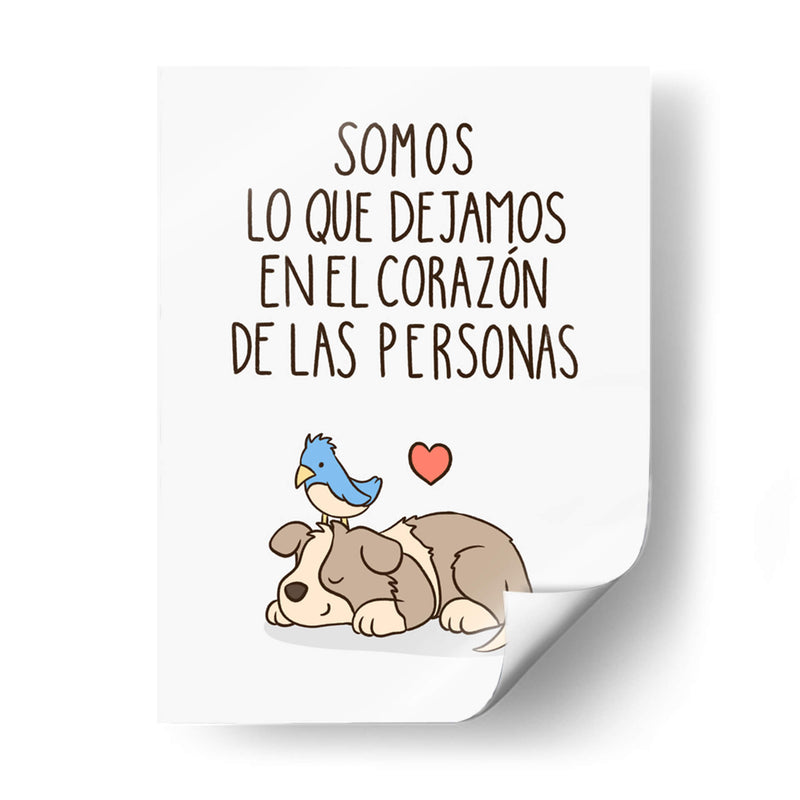 Somos lo que dejamos en el corazón de las personas - Maita San | Cuadro decorativo de Canvas Lab