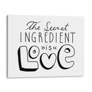 The secret ingredient is love - Maita San | Cuadro decorativo de Canvas Lab