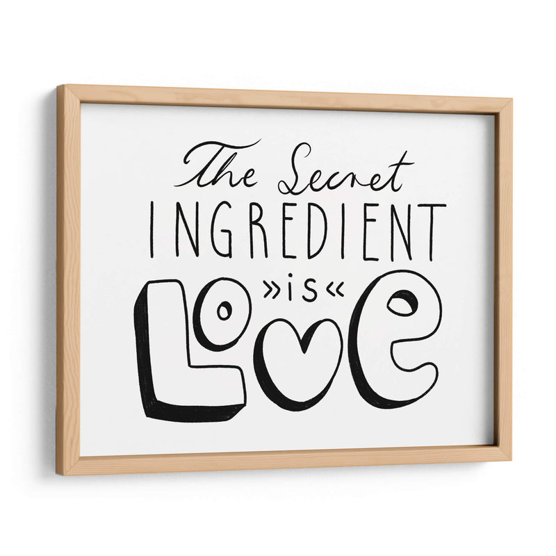 The secret ingredient is love - Maita San | Cuadro decorativo de Canvas Lab