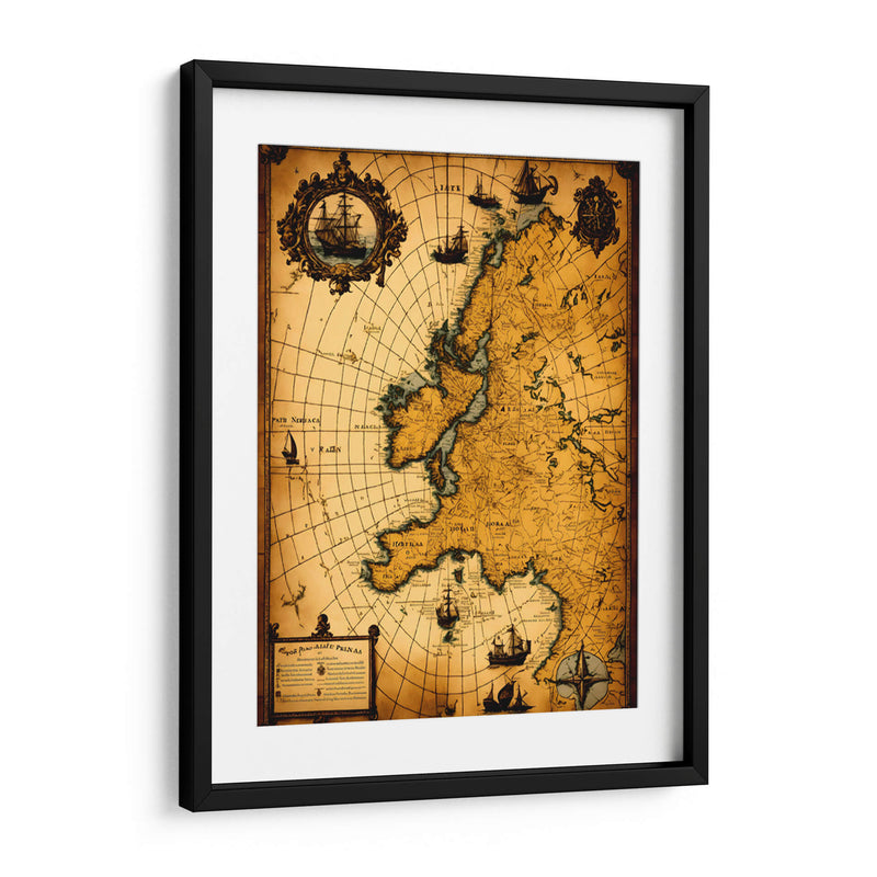 Mapa Antiguo - DEA Digital Esoteric Art | Cuadro decorativo de Canvas Lab