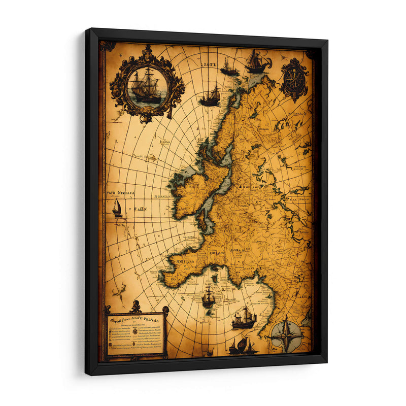 Mapa Antiguo - DEA Digital Esoteric Art | Cuadro decorativo de Canvas Lab