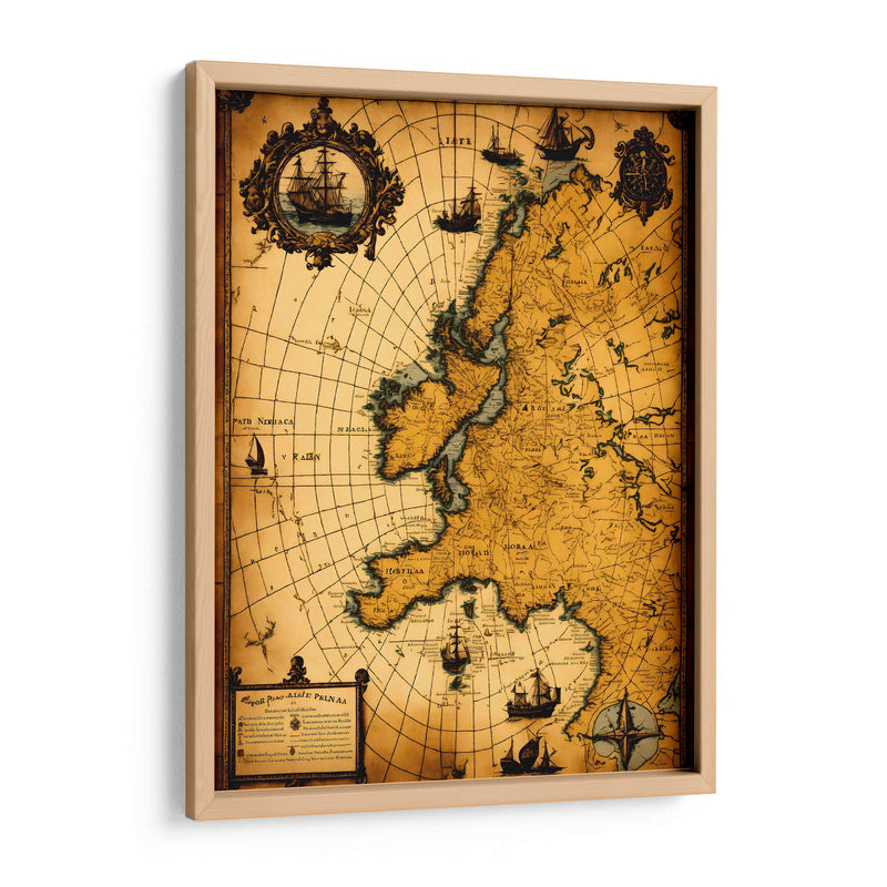 Mapa Antiguo - DEA Digital Esoteric Art | Cuadro decorativo de Canvas Lab