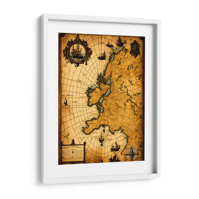 Mapa Antiguo - DEA Digital Esoteric Art | Cuadro decorativo de Canvas Lab