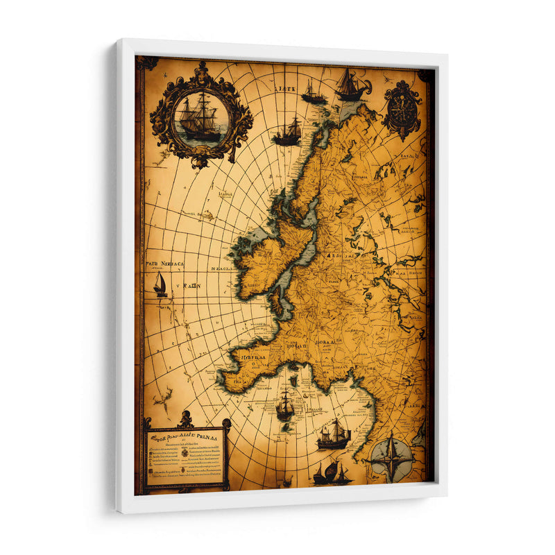 Mapa Antiguo - DEA Digital Esoteric Art | Cuadro decorativo de Canvas Lab