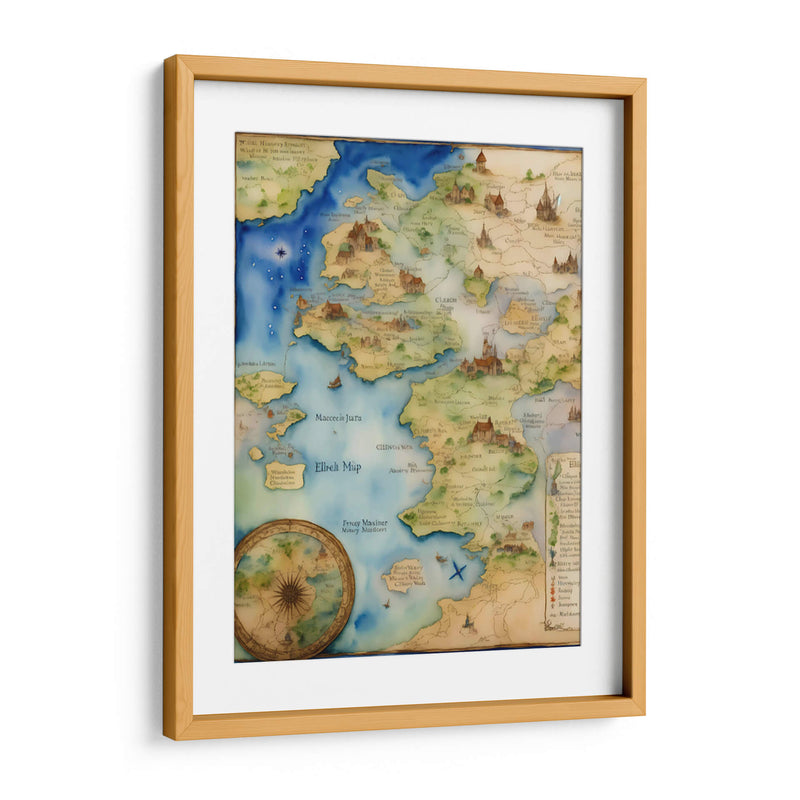 Mapa Elfo - DEA Digital Esoteric Art | Cuadro decorativo de Canvas Lab