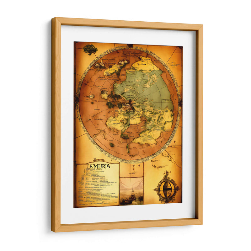 Mapa de Lemuria - DEA Digital Esoteric Art | Cuadro decorativo de Canvas Lab