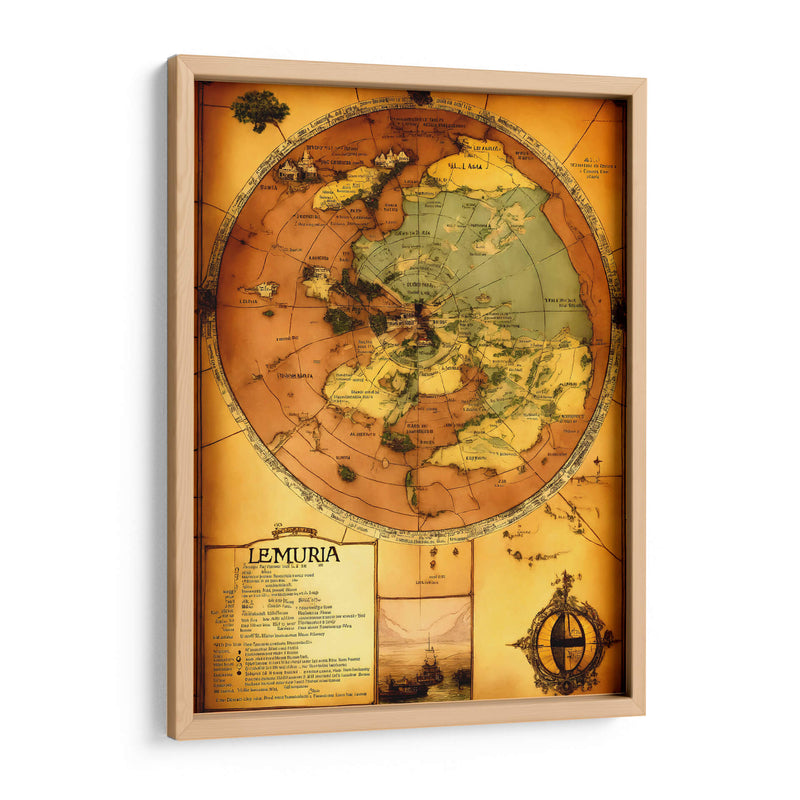 Mapa de Lemuria - DEA Digital Esoteric Art | Cuadro decorativo de Canvas Lab