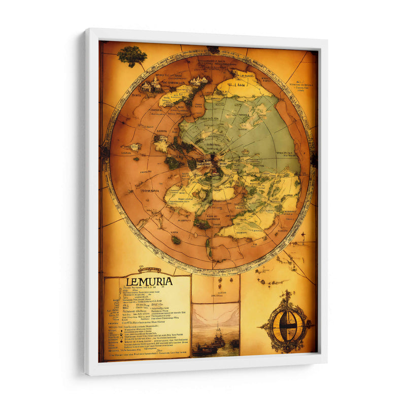 Mapa de Lemuria - DEA Digital Esoteric Art | Cuadro decorativo de Canvas Lab