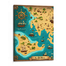 Mapa del Pirata Drake - DEA Digital Esoteric Art | Cuadro decorativo de Canvas Lab