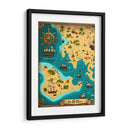 Mapa del Pirata Drake - DEA Digital Esoteric Art | Cuadro decorativo de Canvas Lab