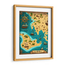 Mapa del Pirata Drake - DEA Digital Esoteric Art | Cuadro decorativo de Canvas Lab