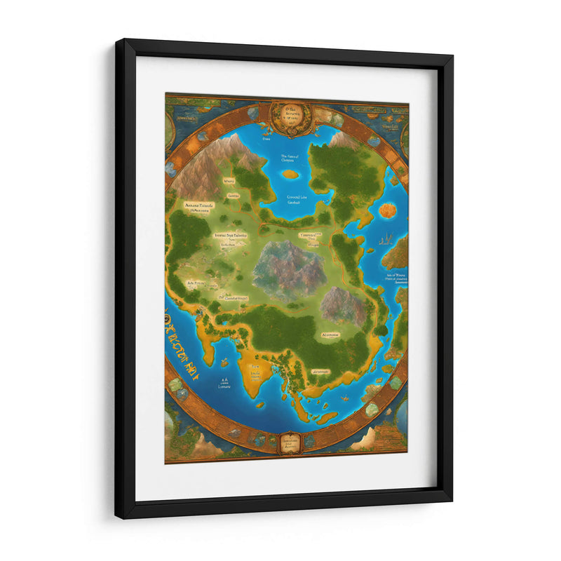 Mapa Astral Dimensional - DEA Digital Esoteric Art | Cuadro decorativo de Canvas Lab