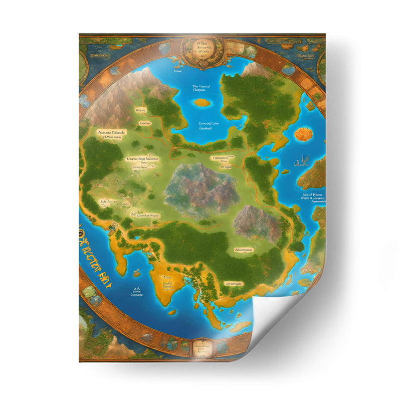 Mapa Astral Dimensional - DEA Digital Esoteric Art | Cuadro decorativo de Canvas Lab