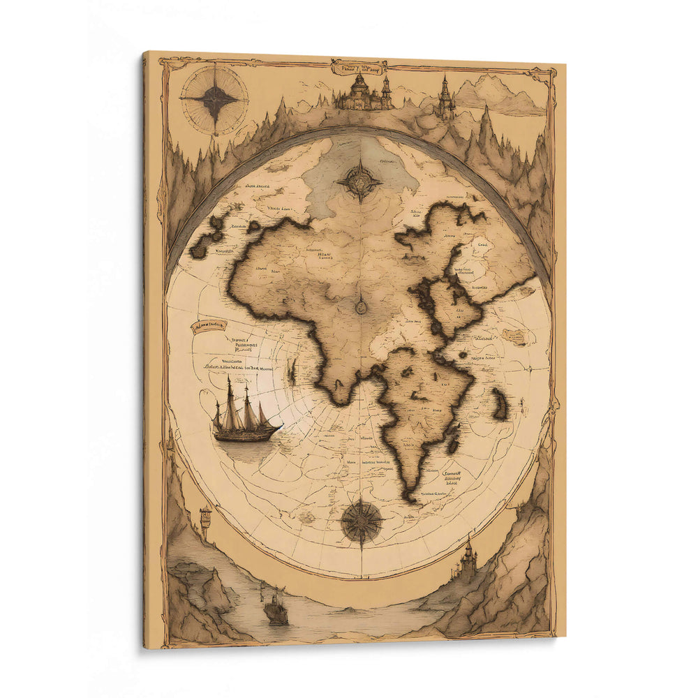 Mapa Místico - DEA Digital Esoteric Art | Cuadro decorativo de Canvas Lab