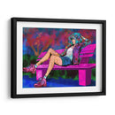 Chica Descansando en una Banca de Parque - Donaldo Meda  | Cuadro decorativo de Canvas Lab