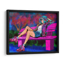 Chica Descansando en una Banca de Parque - Donaldo Meda  | Cuadro decorativo de Canvas Lab