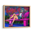 Chica Descansando en una Banca de Parque - Donaldo Meda  | Cuadro decorativo de Canvas Lab