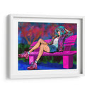 Chica Descansando en una Banca de Parque - Donaldo Meda  | Cuadro decorativo de Canvas Lab