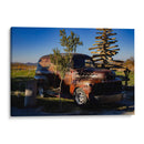 Camioneta Oxidada con Escultura de Madera - Donaldo Meda  | Cuadro decorativo de Canvas Lab