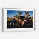 Camioneta Oxidada con Escultura de Madera - Donaldo Meda  | Cuadro decorativo de Canvas Lab