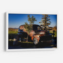 Camioneta Oxidada con Escultura de Madera - Donaldo Meda  | Cuadro decorativo de Canvas Lab