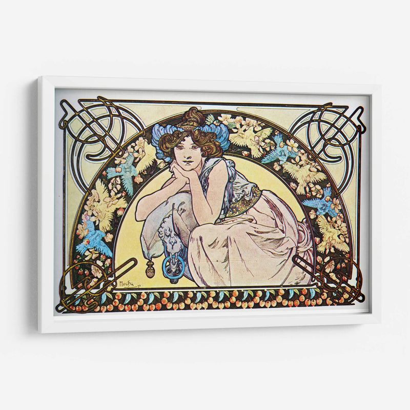 Flor de cerezo - Alfons Mucha | Cuadro decorativo de Canvas Lab