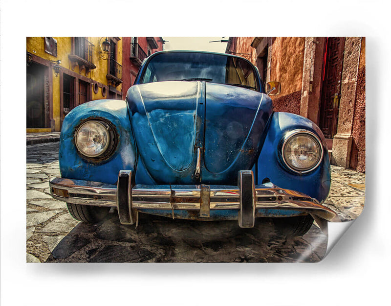 Bocho azul en San Miguel | Cuadro decorativo de Canvas Lab