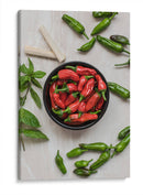 Bowl de chiles | Cuadro decorativo de Canvas Lab