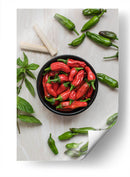 Bowl de chiles | Cuadro decorativo de Canvas Lab