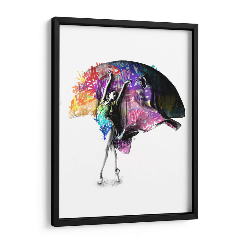 Bailarina de Ballet 2 Graffiti - David Aste | Cuadro decorativo de Canvas Lab