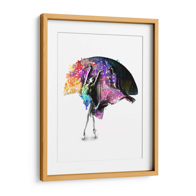 Bailarina de Ballet 2 Graffiti - David Aste | Cuadro decorativo de Canvas Lab
