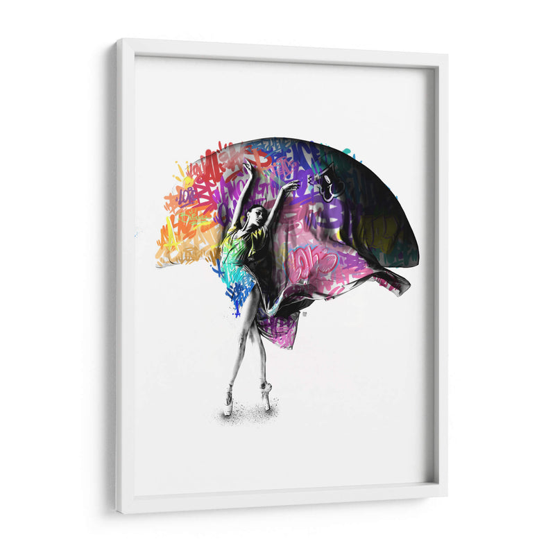 Bailarina de Ballet 2 Graffiti - David Aste | Cuadro decorativo de Canvas Lab
