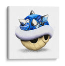 Blue Shell Graffiti 03 - David Aste | Cuadro decorativo de Canvas Lab