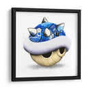 Blue Shell Graffiti 03 - David Aste | Cuadro decorativo de Canvas Lab