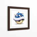 Blue Shell Graffiti 03 - David Aste | Cuadro decorativo de Canvas Lab