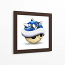 Blue Shell Graffiti 03 - David Aste | Cuadro decorativo de Canvas Lab