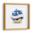 Blue Shell Graffiti 03 - David Aste | Cuadro decorativo de Canvas Lab