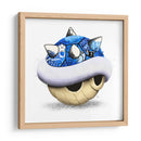 Blue Shell Graffiti 03 - David Aste | Cuadro decorativo de Canvas Lab