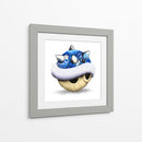 Blue Shell Graffiti 03 - David Aste | Cuadro decorativo de Canvas Lab
