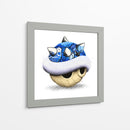 Blue Shell Graffiti 03 - David Aste | Cuadro decorativo de Canvas Lab