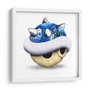 Blue Shell Graffiti 03 - David Aste | Cuadro decorativo de Canvas Lab